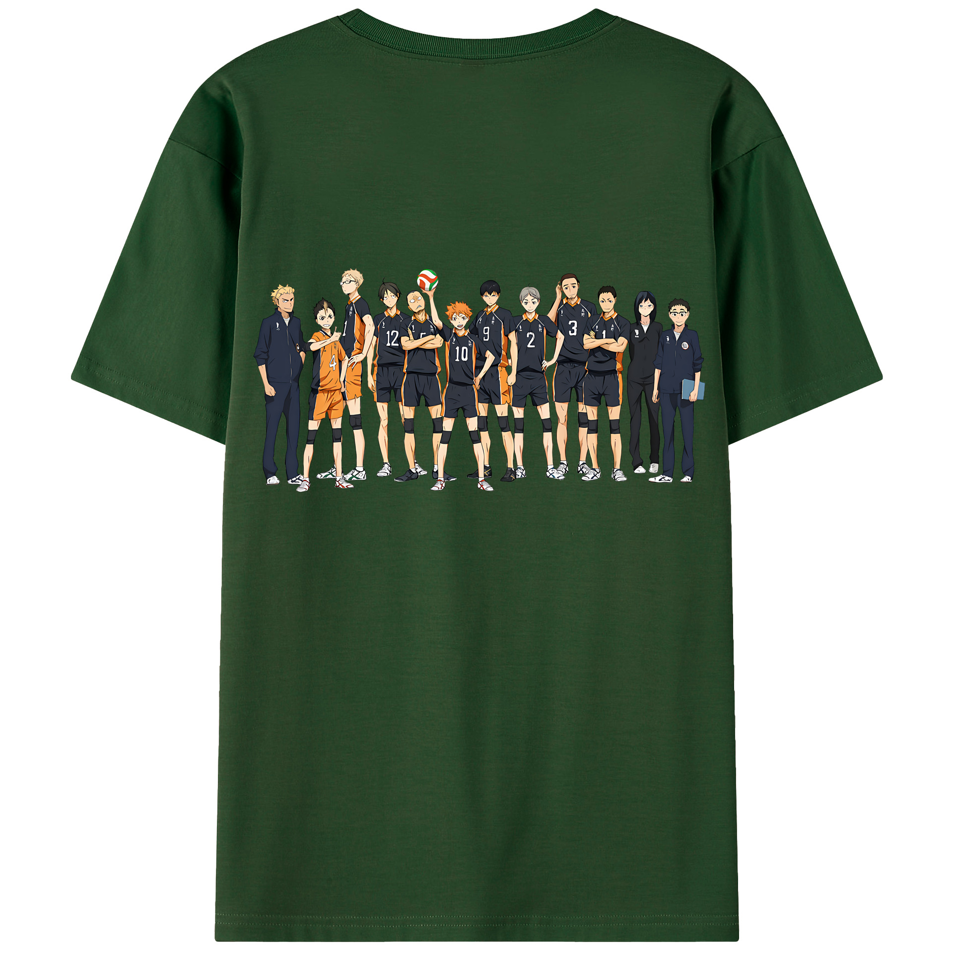 （画像用） ハイキュー!! Haikyu!! 綿100％半袖Tシャツ（背面プリント）